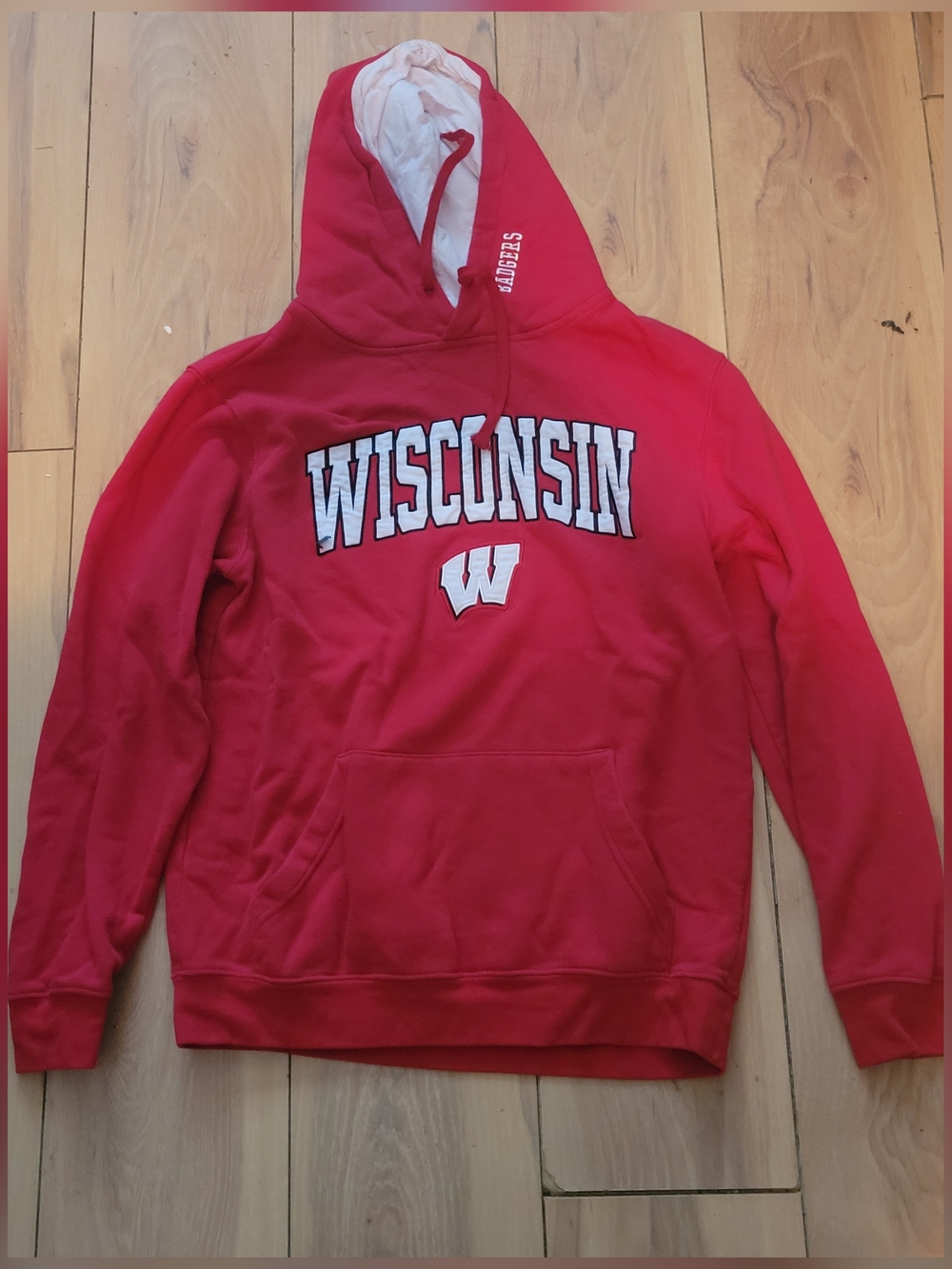 Wisconsin Badgers Red Hooded Sweatshirt